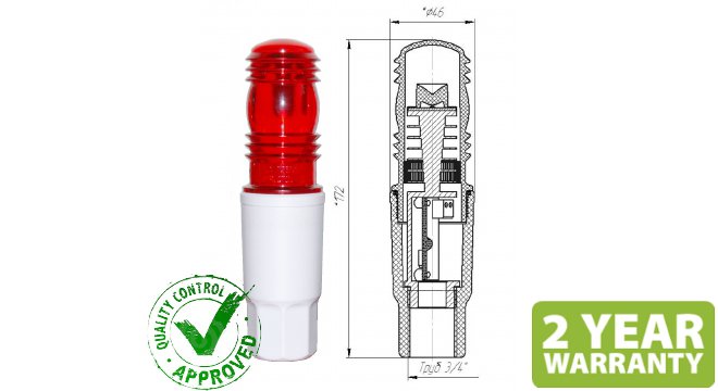 Low intensity obstruction lights ZOM-1, ICAO type A