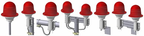Assembly types Low intensity obstruction lights ZOM-48LED-AV